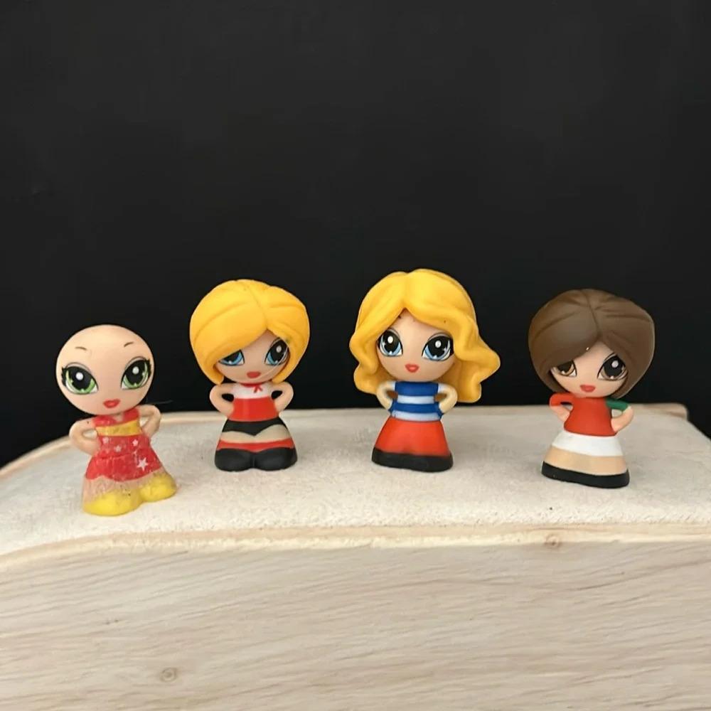 Jakks Mini Gift Ems  Dolls Figures Lot of 4 Toys Collectible Characters